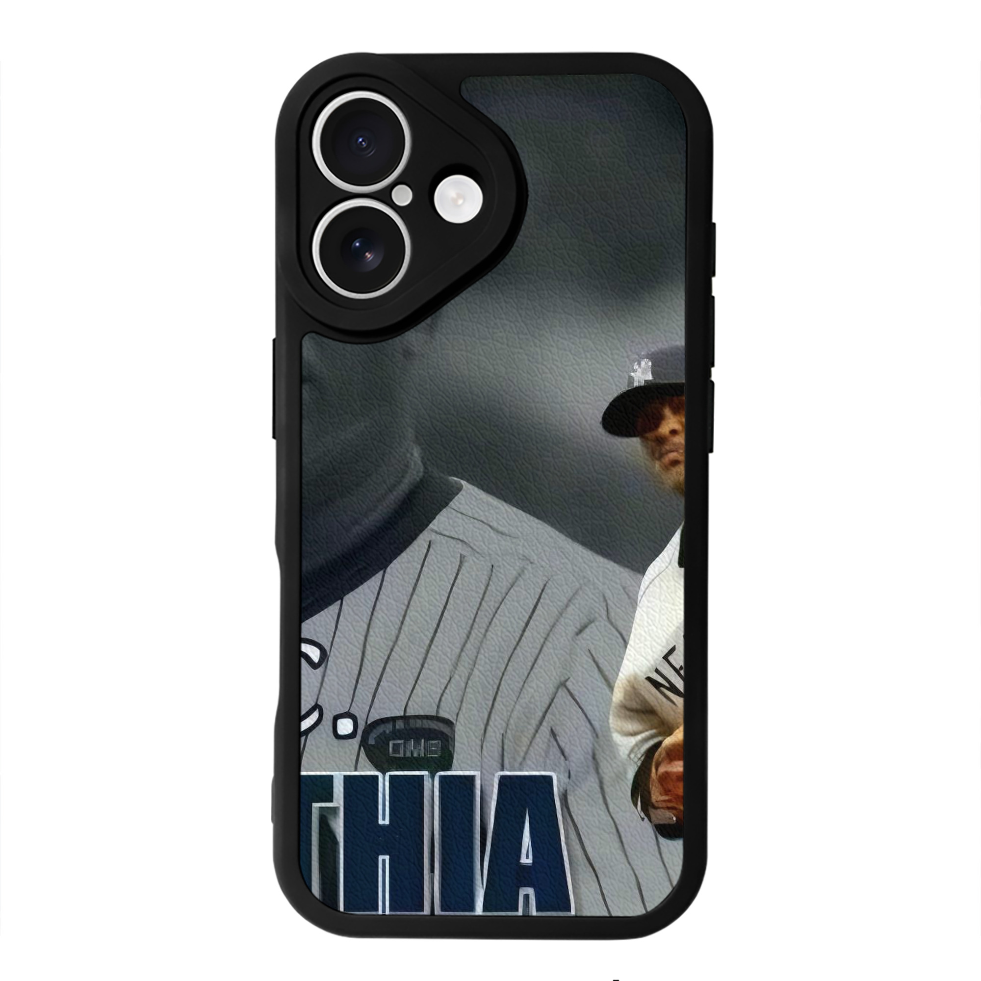 CC Sabatnia 32 IPhone 16 Silicone Leather Case – UV Print, Lambskin Texture – Perfect Fit, Wireless Charging Compatible, Scratch Resistant, Precise Cutouts – Stylish Protection For IPhone 16